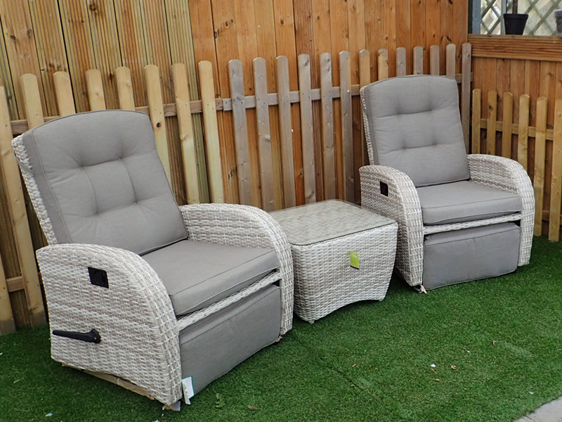 Rocking and Reclining Set in Latte Rattan - New for 2017!